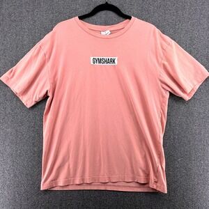 Gymshark Pink Logo T-Shirt Women's Small Short Sleeve Crew Neck- FLAWED